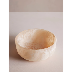 Vaisselle design européen Tendance Nouvelle assiette en résine de couleur ombragée Bol rond en résine naturelle Bol à salade pour service de fruits - Product Image 2