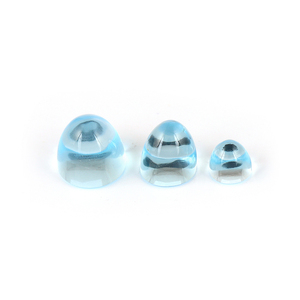 Natural <b>Sky</b> <b>Blue</b> Topaz Gemstones 8x12mm Bullet Shape Cabochon Loose Gems Third Party Certified Wholesale Gopika Exports - Product Image 2