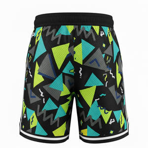 Shorts décontractés pour hommes en satin imprimé par transfert thermique, écologiques, à séchage rapide, en tissu respirant pour la course, la gym, le fitness et les sports d'équipe - Product Image 2