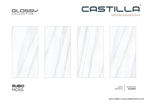 AZULEJOS PORCELANA ACRISTALADOS DISEÑO ITALIANO 600X1200MM MUSGO RUBIO - Product Image 2