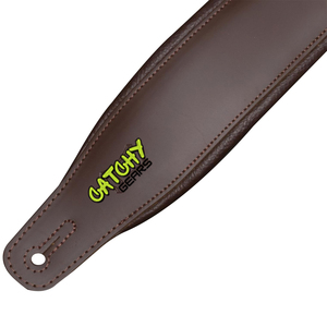 Correa de guitarra de cuero Vintage con diseño bordado - Product Image 5