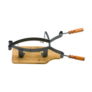 Porta Prosciutto con Base in Legno e Cerniera - Product Image 1