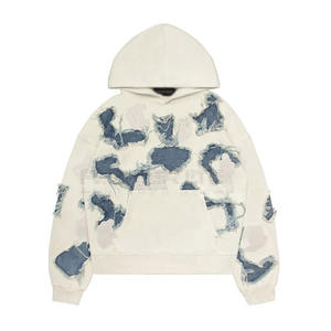 Tasa de venta total 2024 Los mejores hombres de moda Sudaderas con capucha desgastadas Low Moq Hombres Sudaderas con capucha desgastadas - Product Image 1