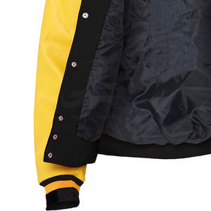 แจ็คเก็ตเลตเตอร์แมนผู้ชายสีพื้นดีไซน์ใหม่ เสื้อผ้าสตรีทแวร์สำหรับฤดูหนาว แจ็คเก็ตเลตเตอร์แมนผู้ชายสำหรับฤดูหนาวที่ให้ความอบอุ่น - Product Image 4