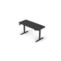 Bureau debout électrique moderne à hauteur réglable avec plateau de 1200 x 600 mm, moteur unique et contrôleur de mémoire