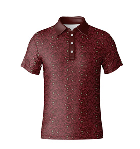 Maillot Performance Homme Anti-Rides Mélange Solide Spandex avec Logo Personnalisé Stretch 4 Voies Respirant pour les Équipes de Golf - Product Image 1