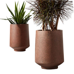 Ensemble de 3 jardinières en fer galvanisé décoration de sol de maison et de jardin Pots de fleurs fabriqués à la main jardinières personnalisées maison - Product Image 6