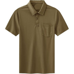 Nouveau polo pour homme de qualité supérieure en coton peigné avec logo personnalisé disponible en stock coupe classique - Product Image 1