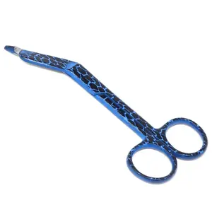 In Black Dots Stainless Steel Good Selling OEM Service Customized Logo Print Newest Lister Bandage Scissors By debonairii