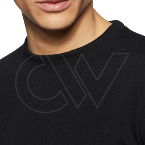 เสื้อสเวตเตอร์คอกลมสำหรับผู้ชายเสื้อสเวตเตอร์คอเสื้อเปล่าออกแบบได้ตามต้องการใหม่2024 - Product Image 5