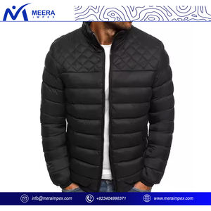 Warm Men Puffer Jacket Uniform Custom Embroidery Waterproof Windproof Insulated Winter <b>Coat</b> for Staff, Crew or Sports Teams - Product Image 3