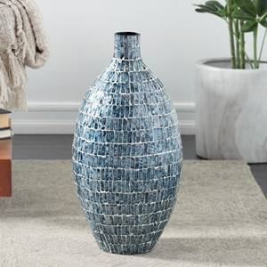 Jarrones de piso con incrustaciones de perlas, jarrón de concha de Capiz de nácar decorativo de lujo más vendido - Product Image 1