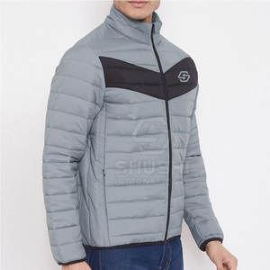 Fabricante de Pakistán 2025 High Street Style Stand Collar Front Logo Impermeable Personalizado Hombres Puffer Chaquetas para la venta - Product Image 4