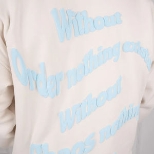 Sweat à capuche pour hommes de haute qualité à impression de logo personnalisé en bas quantité minimale de commande Fabricant de vêtements de rue Sweat à capuche en coton à impression bouffante 3d - Product Image 6