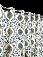 Rideau imprimé à usage domestique et bon marché Rideau traditionnel indien Style pour Dubaï Nouveau design Rideaux imprimés en bloc à la main pour le salon