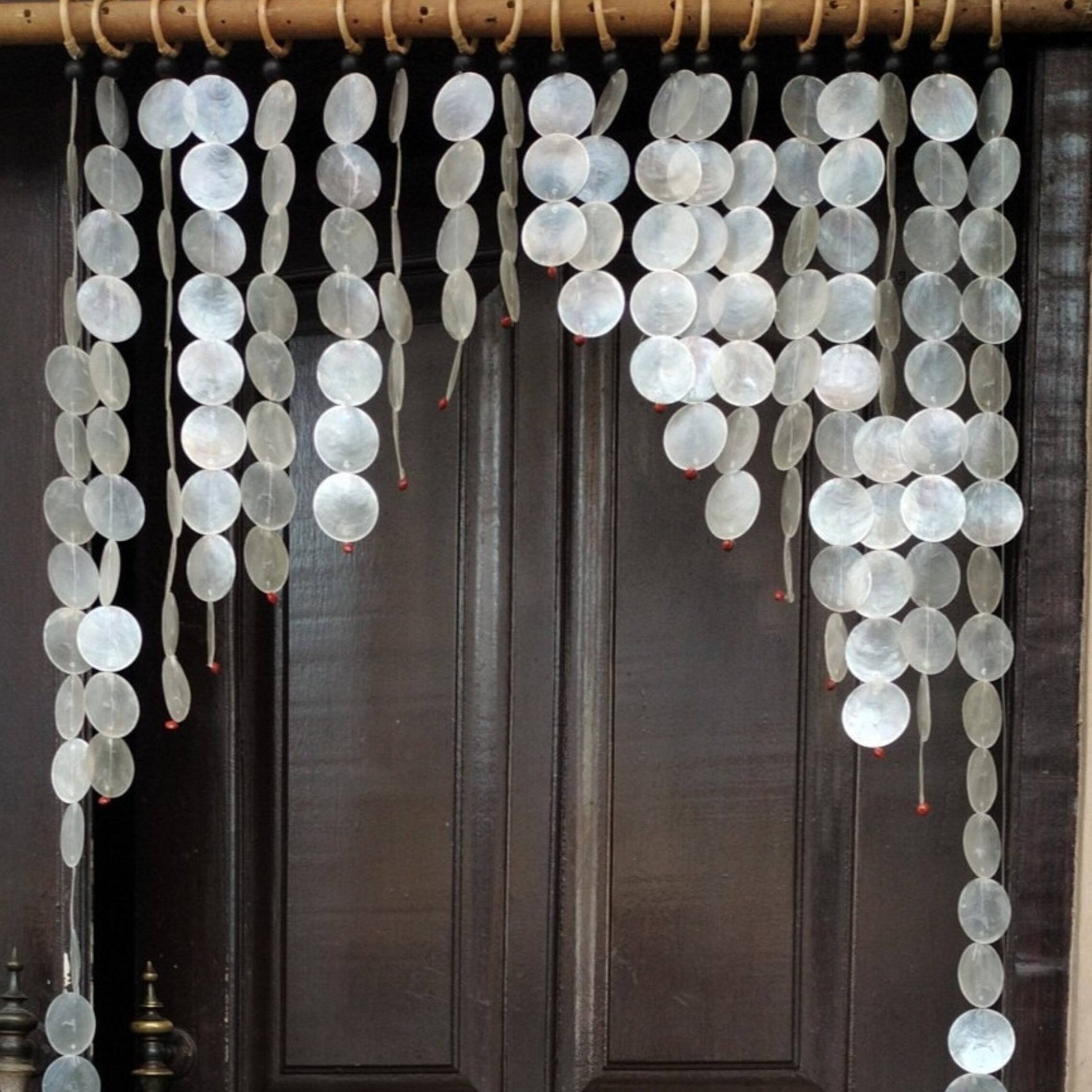 Window Curtains Shell Beaded Curtain Seashell Beaded Curtain