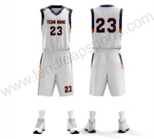 Uniforme de basket-ball entièrement sublimation personnalisé équipe de jeunes respirant sublimation logos uniformes de basket-ball meilleur extérieur - Product Image 6