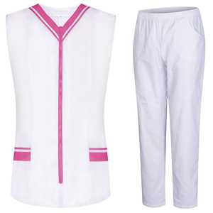 Uniforme Médico para Mujer MISEMIYA 818-8312B BLANCO Hecho en Sri Lanka - Product Image 1