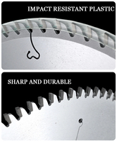Lame de scie circulaire TCT industrielle robuste sans éclats pour la découpe de précision du MDF et du panneaux de particules, pour le travail du bois