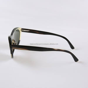 กรอบแว่นกันแดด100% แบบคลาสสิกกรอบแว่นสีดำฮอร์นสีดำเต็มกรอบโดย fwe - Product Image 3