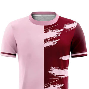 Maillot de football personnalisé en polyester 100% avec logo, col en V, séchage rapide, respirant, léger, vente chaude, design de couleur personnalisé - Product Image 5