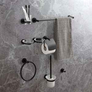 Complete Matt Black <b>Bathroom</b> <b>Accessory</b> <b>Set</b> - Product Image 2