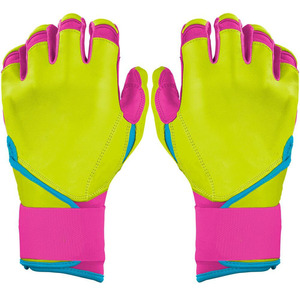 Gants de frappe de baseball en cuir véritable imperméables, design personnalisé, qualité professionnelle, avec sangle de poignet réglable - Product Image 1