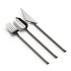 hot <b>sale</b> Luxury Stainless Steel wedding gold plated Cutlery with handle flatware spoon and fork set <b>safe</b> and healthy - Product Image 4