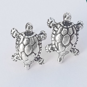 Boucles d'oreilles tortue en argent sterling 925 faites à la main mariage indien bijoux chrétiens en gros pour femmes et filles - Product Image 2