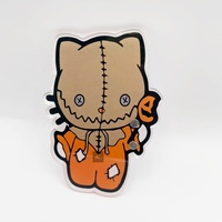Horror Kitty Carreaux de cils personnalisés Palette Extension de cils de marque privée Tuile de cils magnétique Outils de cils en acrylique durable