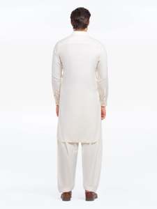Salwar Kameez tendance pour hommes pakistanais, tenue traditionnelle musulmane élégante, coupe classique, idéale pour les mariages, l'Aïd, le bureau et les fêtes. - Product Image 5
