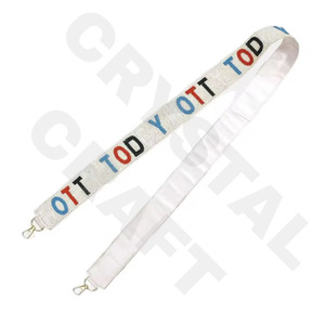 <b>CRYSTAL</b> CRAFT India Style Glass Bead Purse Strap Customized Color & Logo Daily Use <b>Accessories</b> - Product Image 1