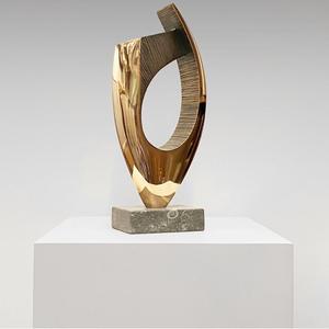 Sculpture Abstract Artisian Brass Aluminum Decorative Metal Art Decor <b>Statue</b> Hotel Metal Figurine Home Table Decoration Figure - Product Image 1