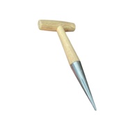 Outils de jardin rustiques industriels en cuivre, outils à main pour pépinière, manche en bois massif, métal galvanisé, accessoires de jardinage DIY de haute qualité