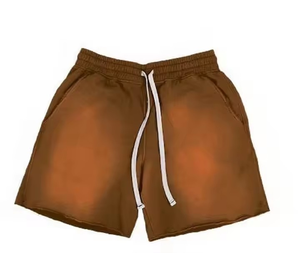 Pantalones cortos de lavado ácido informales de secado rápido para verano, cómodos, Unisex, de alta calidad, con parche bordado desgastado OEM - Product Image 3