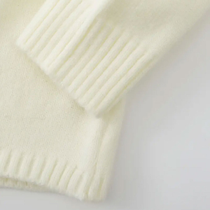 Pull tricoté d'hiver pour hommes, coupe ajustée, laine mélangée douce et chaude, manches longues, pull décontracté à col rond et à la mode - Product Image 4