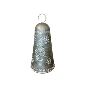 Cloche de Noël artisanale élégante, ornement pour sapin de Noël, décoration murale pour la maison, Noël, Nouvel An, fabriqué en Inde. - Product Image 1