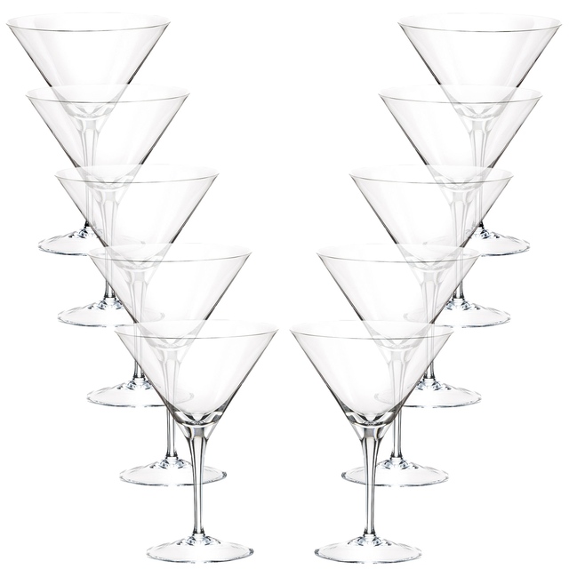 Set of 10 cocktail glasses, 35 cl crystal, Barware Collection