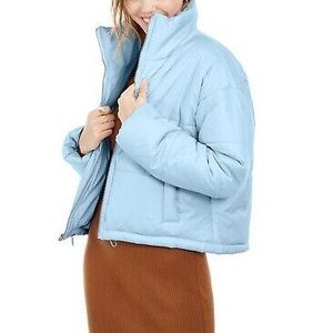 Piumino Corto Formale da Donna Stile Celebrity, Rosa, Blu Junior, XX-Large, in Fibra di Poliestere Intrecciata Traspirante Reversibile per l'Inverno - Product Image 1