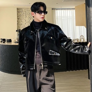 Men's Trendy Casual Autumn Jacket Elegant Canvas Outerwear with Niche Design for Personal Style - Product Image 4