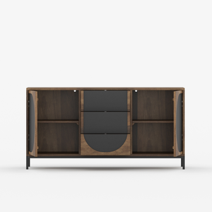 Aparador Moderno Arcova de 160 cm con Cajones y Armarios, Mueble Buffet de Madera Maciza para Comedor y Sala de Estar - Product Image 3