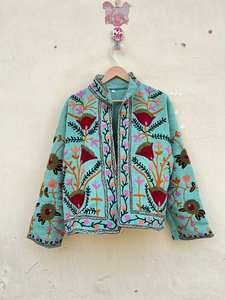 Premium Quality Bohemian Style Vintage Suzani Coat <b>for</b> <b>Women</b> Ethnic Handmade Festival <b>Jacket</b> Available <b>For</b> Bulk Supply - Product Image 2