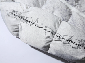 Chaquetas Acolchadas Ligeras para Hombre y Mujer, Cómodas y Modernas para Clima Frío, Tela de Lona, Cuello Alto, Logotipo Frontal - Product Image 5