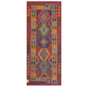 พรมอิมาโกะ ไมมาณา อัฟกานิสถาน คิลิม ขนาด 195 x 82 ซม. พรมปูพื้นและชุดพรม - Product Image 1