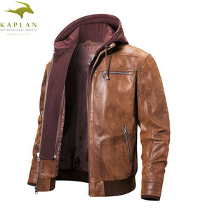 Diseño superior 100% Chaqueta de invierno de manga larga con cuello levantado de cuero de alta calidad para hombre Diseño personalizado disponible a un precio razonable - Product Image 6