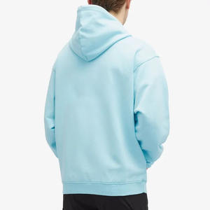 Fourniture directe d'usine vêtements pour hommes sweats à capuche fabrication pakistanaise Streetwear 100% coton sweat à capuche pour hommes en couleur bleu ciel - Product Image 3