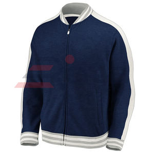Personnalisé haute qualité automne Baseball Varsity veste Slim Fit avec col montant hiver mode toile porter dernière conception - Product Image 5