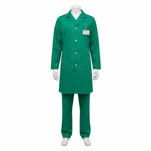 Blouse de laboratoire unisexe en polyester et coton mélangé, respirante, légère, vêtements de travail médicaux, uniforme de médecin, infirmière, laboratoire - Product Image 5