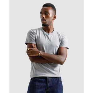 Camiseta Básica de Algodón 100% Jersey, Ajuste Musculoso, Oversize, con Estampado Serigrafiado, Diseño Liso con Características Comprimidas - Product Image 1