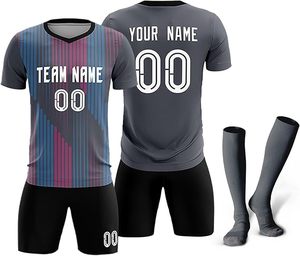Premium Quality Unisex Soccer Jersey Football Wear Set Custom Sublimation Uniform Breathable Team Kits for Clubs - Product Image 2
